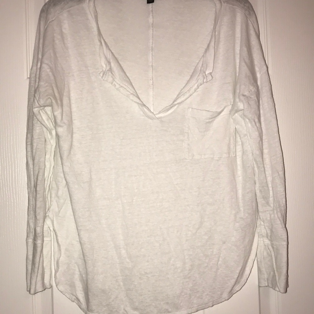 Banana Republic White Long Sleeve